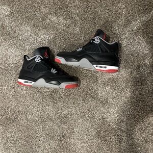 Jordan Black and Red Athletic Shoes
